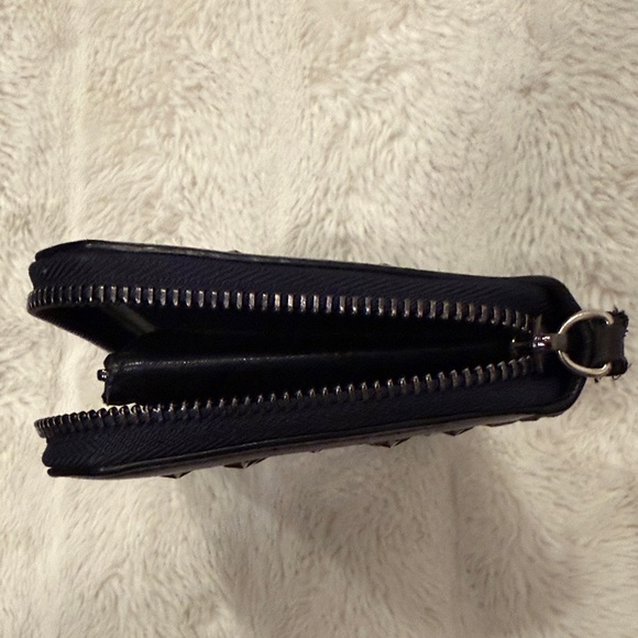 Jimmy Choo Navy Zip Wallet - Picture 5 of 9